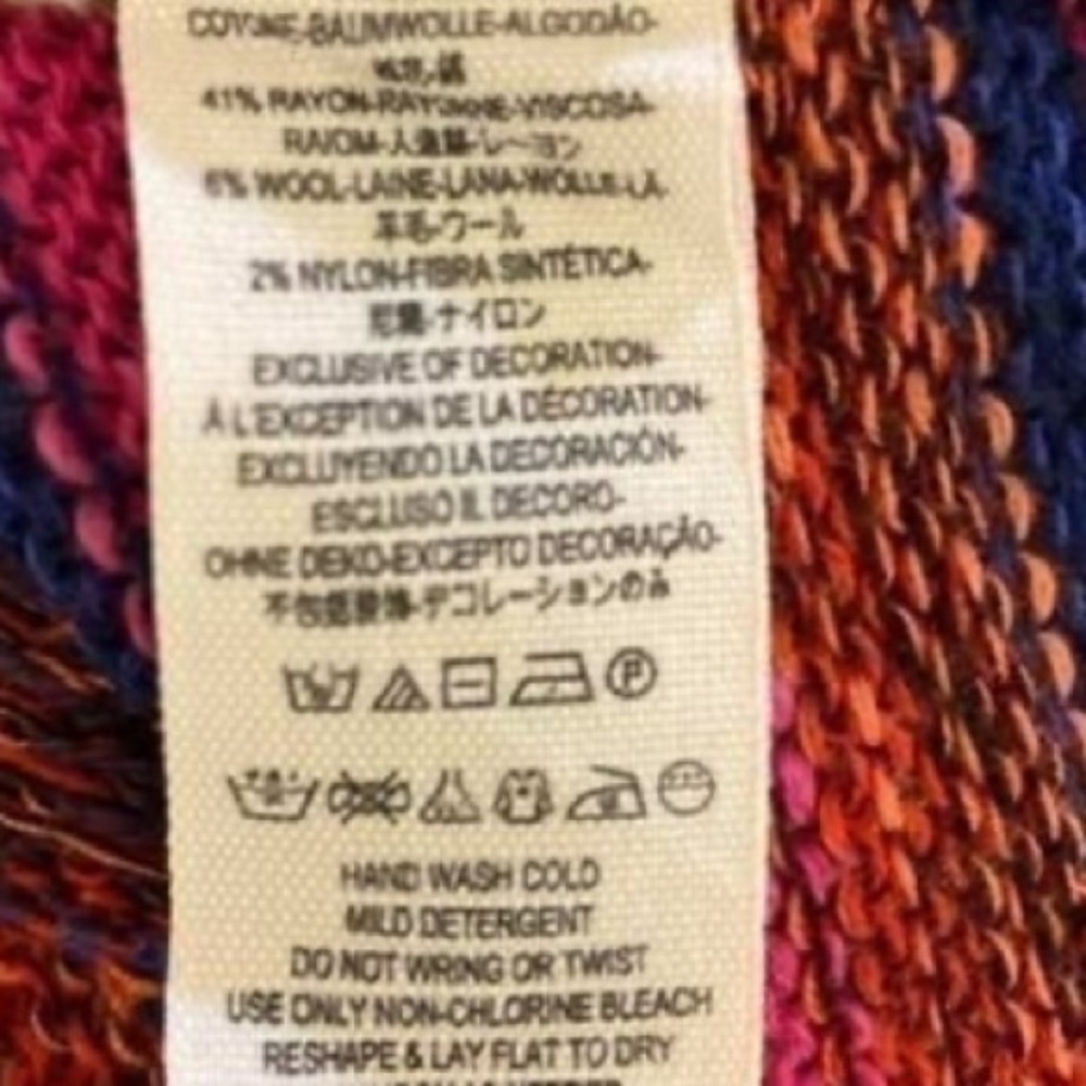 Free People Colorful Knit mini dress sleeveless XS NWT - Picture 7 of 8